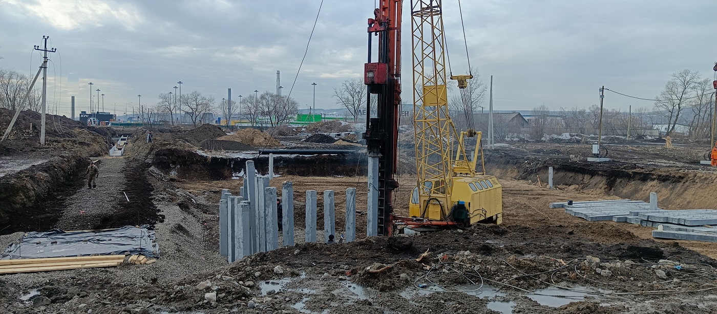 Аренда сваебоя для забивки бетонных свай в Елизово